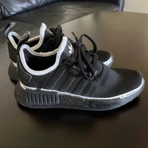 Womens Adidas NMD_R1 'Black Tape Logo' Shoes